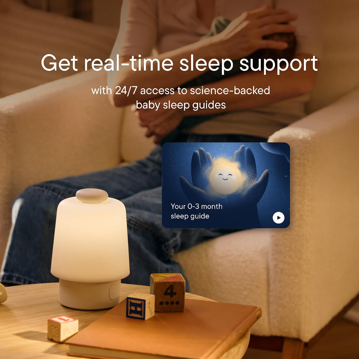 Hatch Baby Sound Machine & Night Light Routine Builder (Greige)