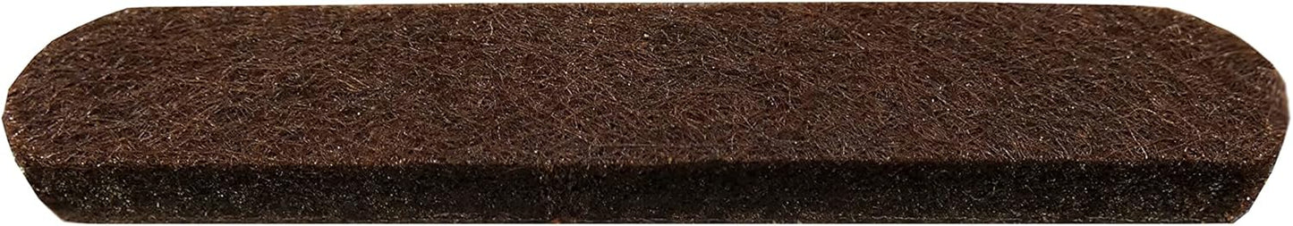Shepherd Hardware 9865 1/2-Inch x 2-5/8-Inch Heavy Duty Self-Adhesive Felt Furniture Strips, 16-Pack, Brown