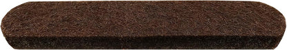 Shepherd Hardware 9865 1/2-Inch x 2-5/8-Inch Heavy Duty Self-Adhesive Felt Furniture Strips, 16-Pack, Brown