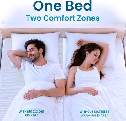 B10 Bed Cooling System, Cotton Mattress Pad for Night Sweats, Twin Size