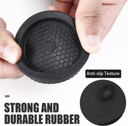 Ezprotekt Non Slip Furniture Pads, 12 Pcs 2" Anti Slip Rubber Caster Cups, No Slide Furniture Gripper, Anti Skid Furniture Coasters for Hardwood Floors, Furniture Stoppers to Prevent Sliding (Black)