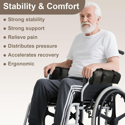 Wheelchair Armrest Pads, Memory Foam Arm Trough for Wheelchair, 16"L