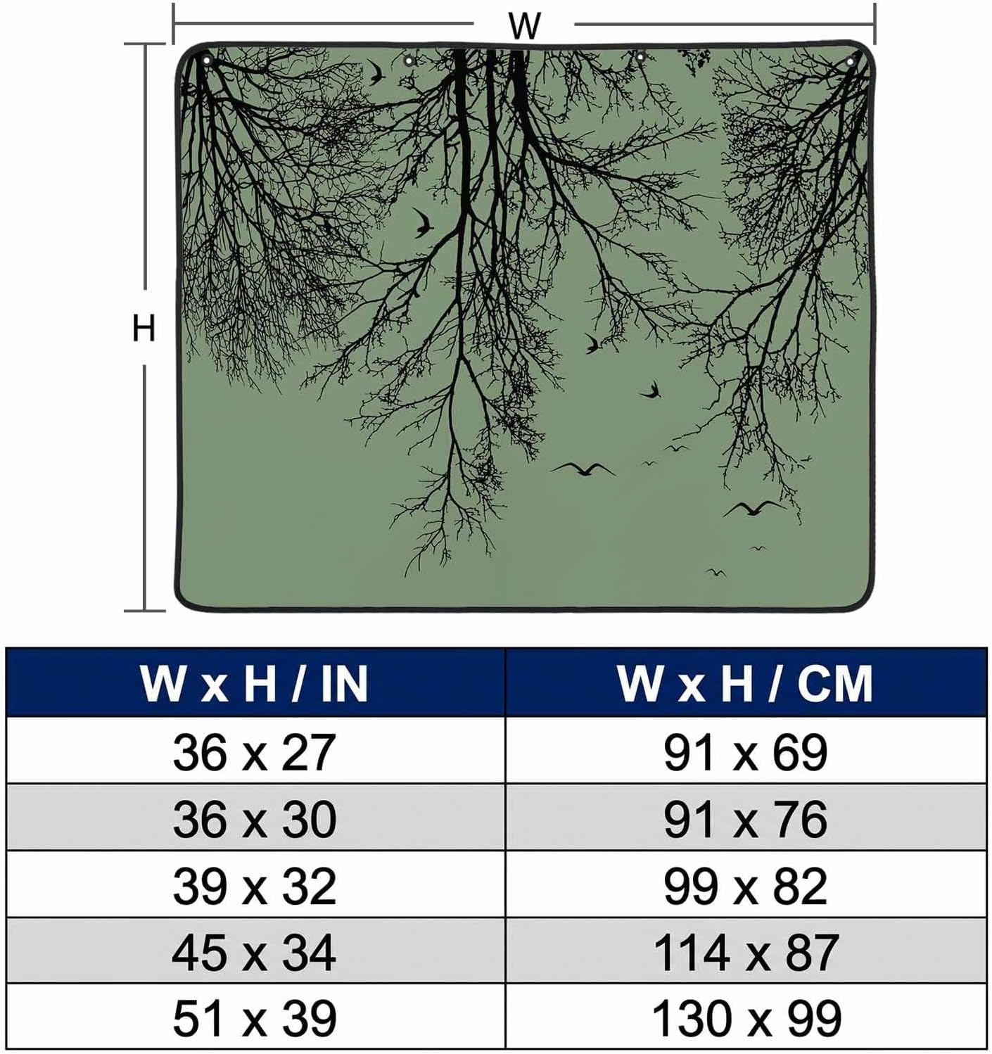 Magnetic Fireplace Cover Tree Branches Bird Fireplace Screen Decorative Brown Black Twigs Deadwood Insulation Fireplace Blocker Save Energy Fireplace Draft Stopper Covers for Living Room 45x34 Inch