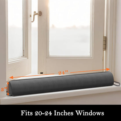 Door Draft Stopper, Removable Washable Cover, 38", Gray | Weighted Gap Filler, Blocks Hot and Cold Air, All-Season Seal, Easy Install, Noise & Wind Blocker, Home Essentials