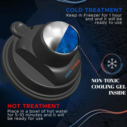 Cold Massage Roller Ball | Cold Therapy | Ice Roller Ball with Handle | cryo Stick | Relieve Muscle Pain (Green)