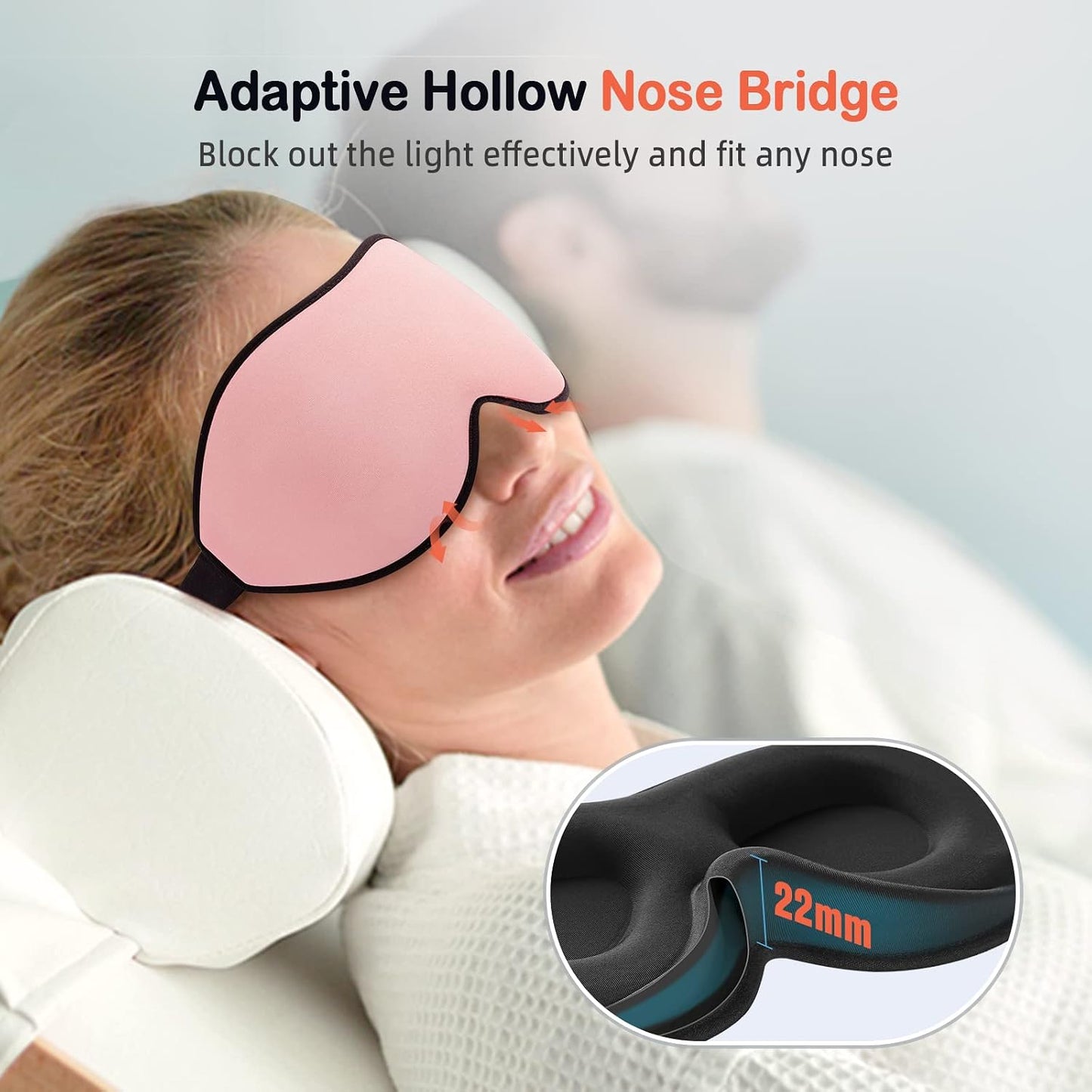 Sleep Mask Pink and Green