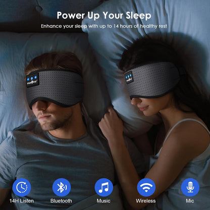 MUSICOZY Sleep Headphones Bluetooth 5.4 Sleep Mask with HD Sound