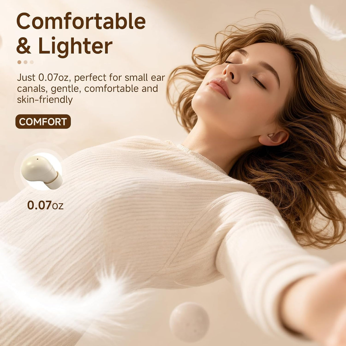 Small Mini Invisible Earbuds Wireless Bluetooth Ear Buds For Small Ears