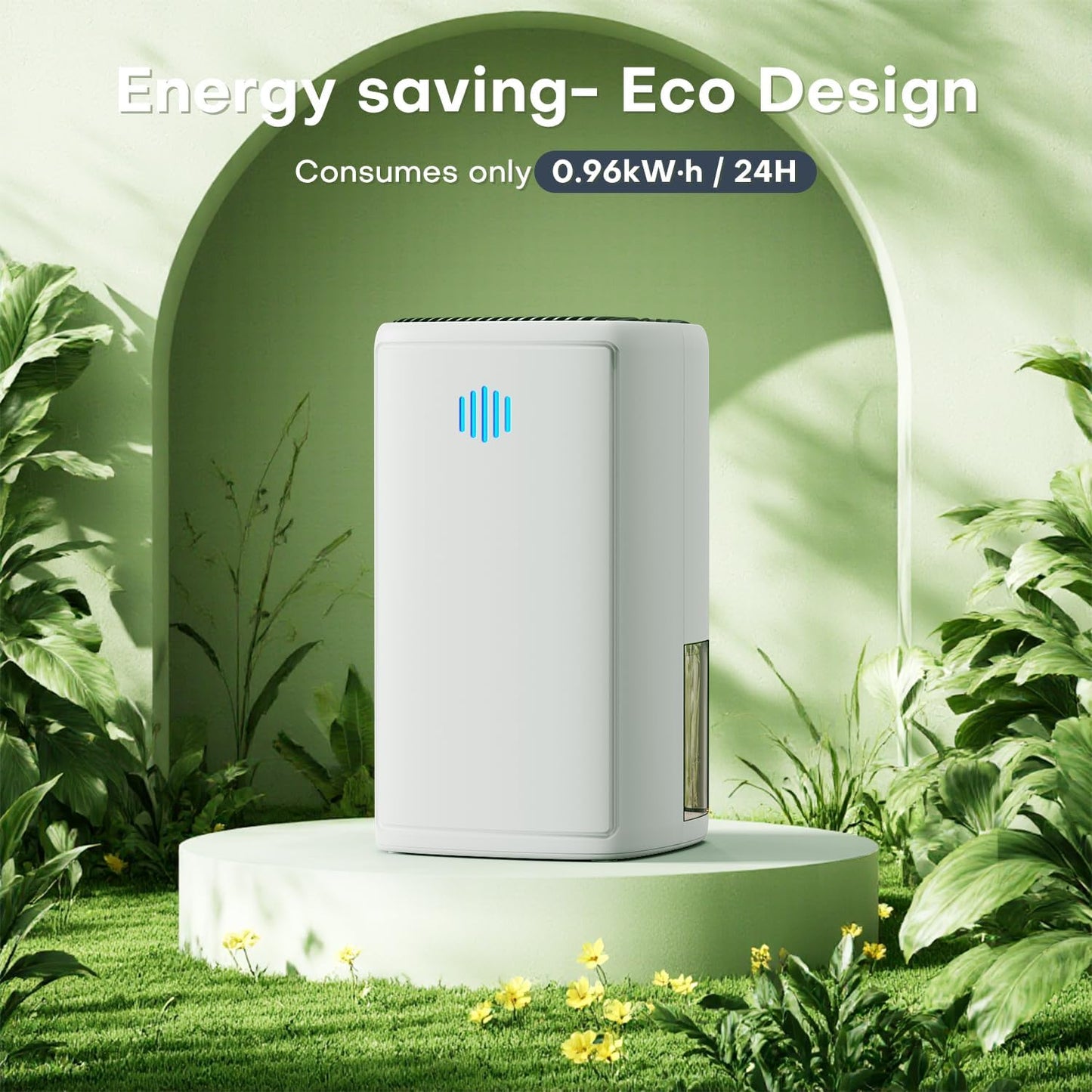 Small Dehumidifier,38OZ,Energy Saving for Bedroom, Bathroom, Closet | 280 Sq.Ft, 28dB Ultra Quiet, Auto Defrost, Auto Shut-off, Portable for Wardrobe Office & RV