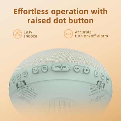 Odokee Sunrise Alarm Clock White Noise Machine: Natural Wake Up Light