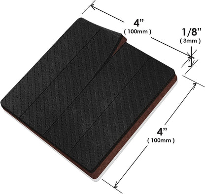 Slipstick GorillaPads CB147 Non Slip Furniture Pads/Gripper Feet (Set of 16) Self Adhesive Rubber Floor Protectors, 1 inch Round, Black