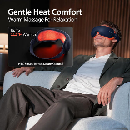 PHILIPS Eye Massager with Heat, Warm Compress for Eye Relief 2313 Blue