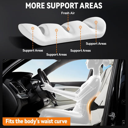 Lumbar Support Pillow for Car,Adjustable Back Support for Car Seat