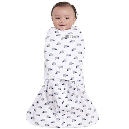 HALO 100% Cotton Sleepsack Swaddle, 3-Way Adjustable Wearable Blanket, TOG 1.5, Pink Floral, Newborn, 0-3 Months - Colors B