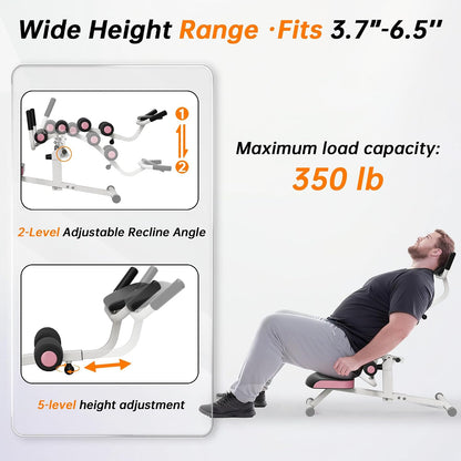 Inversion Table for Back Pain Relief - 350lbs Capacity, Improve Posture and Spinal Health - Ideal for Home and Gym Use