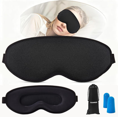 Sleep Mask for Side Sleeper Women Men,Blackout Eye Masks for Sleep