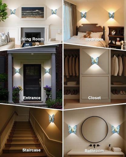 Eneru Motion Sensor Wall Sconce Set of 2, Rechargeable Wall Lights, Indoor