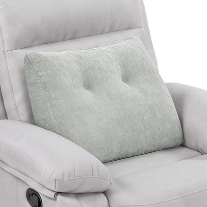 Back Support Pillow for Recliner Soft Dual Layer Lumbar Support Pillow with Shredded Memory Foam Ergonomic Orthopedic Couch Lumbar Cushions for Elderly Lower Back Pain Relief Dark Grey
