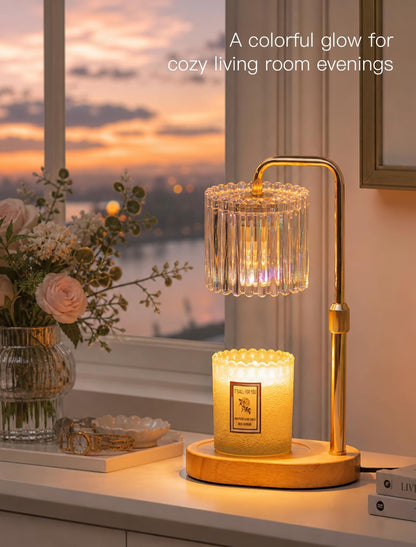 Candeldo Candle Warmer Lamp with Timer: Black Wax Melt Warmer