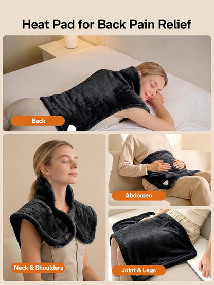 ALLJOY Heating Pad for Neck and Shoulders and Back Pain Relief