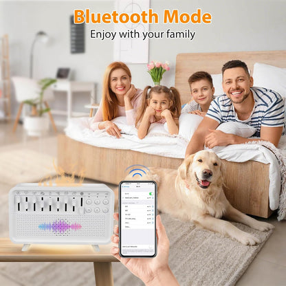 White Noise Machine with Essential Oil Diffuser & Night Light - Portable Sleep Sound Therapy for Adults/Babies, 8 Natural Sounds, Auto-Off Timer, BPA-Free Humidifier for Bedroom, Office, Travel