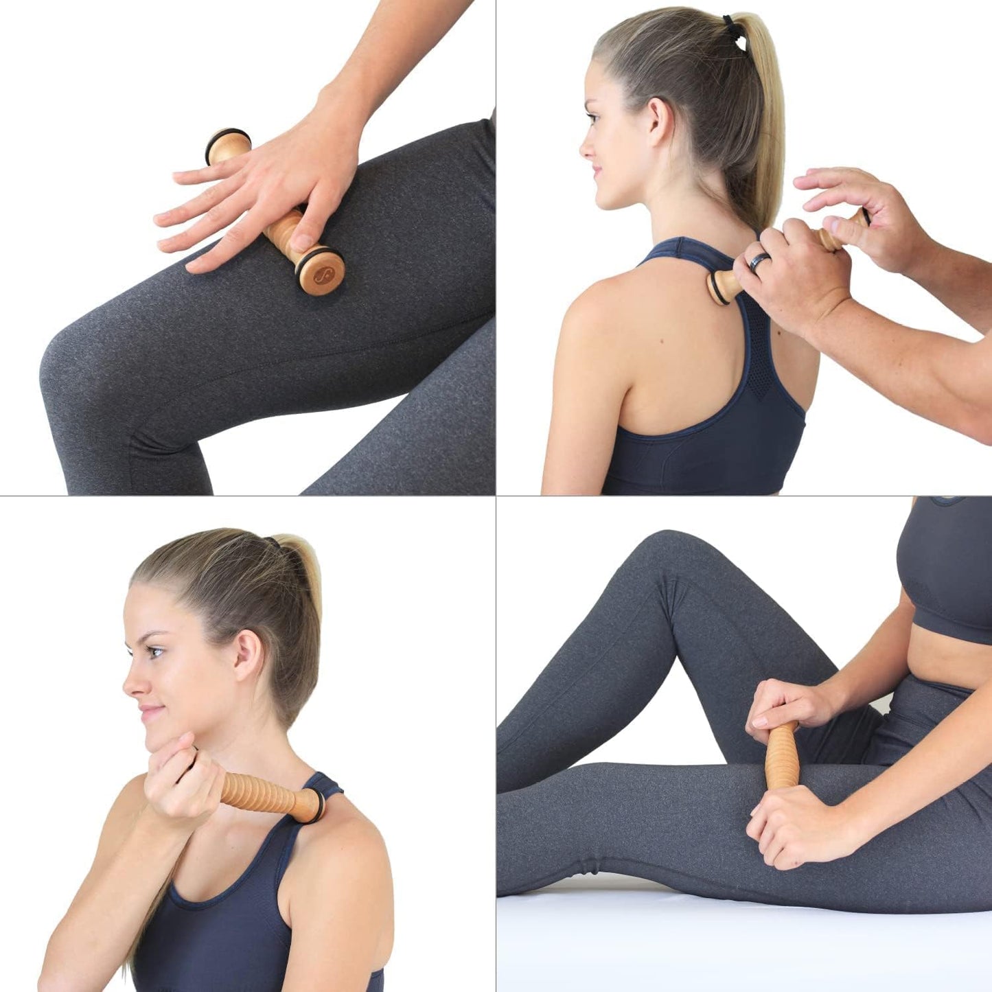 Body Back Wooden Foot Roller & Foot Star® Massage Ball Bundle for Foot Pain | FSA Eligible Foot Roller & Massage Ball For Trigger Point Therapy, Full Body Massage Tool For Plantar Fasciitis, & Relaxation
