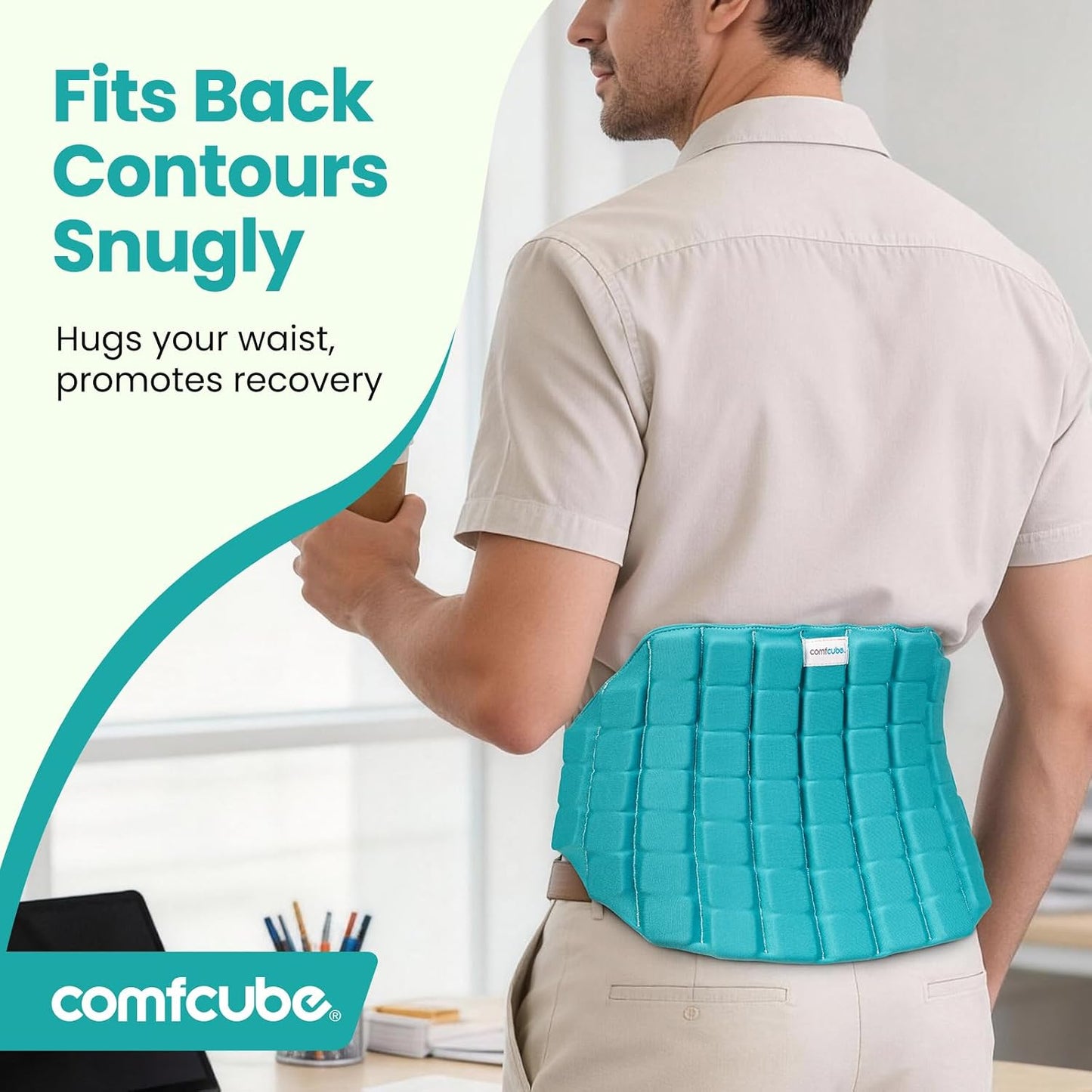 Neck Ice Pack Wrap for Cervical Pain, 2 Hours Long Lasting Cold | Ice Pack for Neck Shoulders Cooling, FSA Eligible, Flexible Cold Pack for Hot Weather, Hot Flashes, Surgery, Swelling
