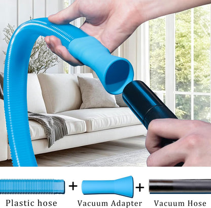 Dryer Vent Cleaner Kit with Universal Vacuum Hose Attachement Compatible with Most Vacuum Cleaners, Dryer Lint Cleaner Remover with 3 size Lint Brush for Deep Cleaning, HVAC, Home Cleaning Tools