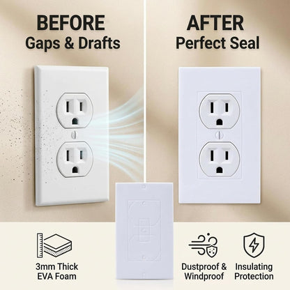 CARGEN Outlet Insulation Foam Pads Wall Draft Sealers 3mm EVA 30PCS Single | High-density flexible buffer requires no manual cutting; punch out unwanted sections for a custom fit