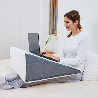 Wedge Pillow for Sleeping, Body Positioner for Side Sleepers | Back and Leg Support, Body Positioning, Pregnancy Support, Ankle Elevation, Memory Foam, Machine Washable Cover