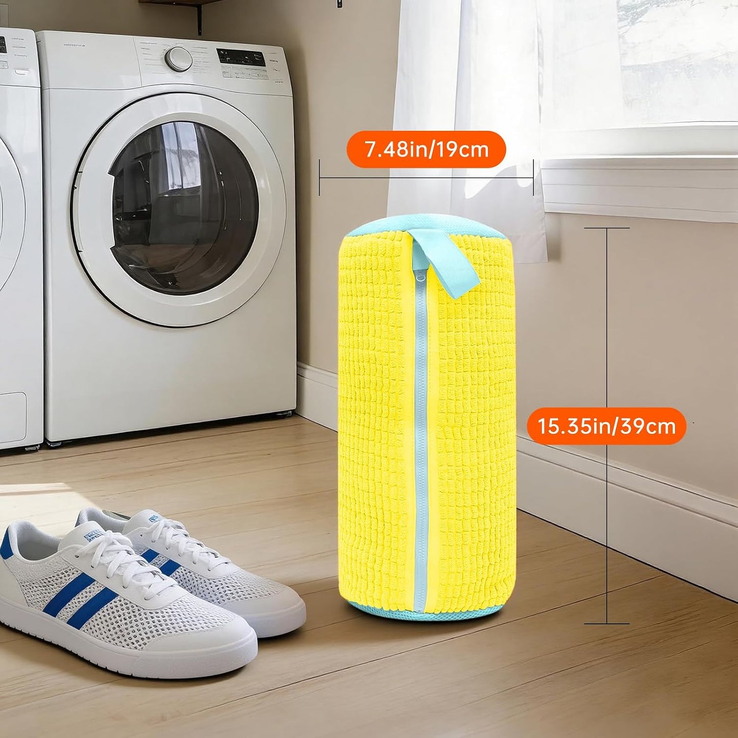 1PCS Blue Shoe Washing Machine Bags for All Shoe Types | Deep Cleaning,Reusable and Durable,Safeguarding Shoes from Scuffs and Deformation,Tear-Resistant Chenille Fabric