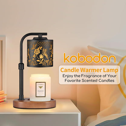 kobodon Candle Warmer Lamp with Timer Dragonfly Electric Candle Lamp Warmer