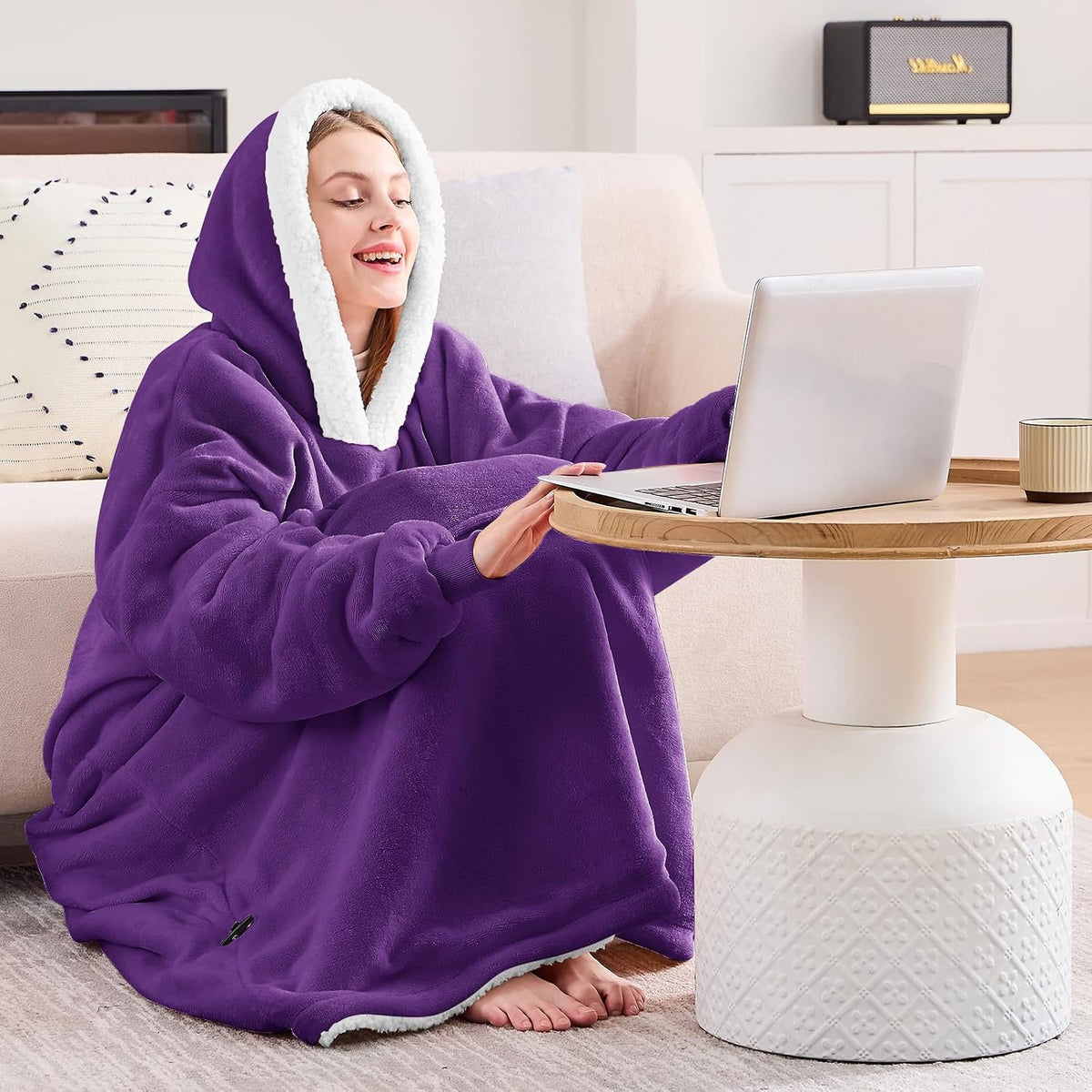 yescool Wearable Blanket Hoodie as Christmas Birthday Gifts for Women Mom - Colors A
