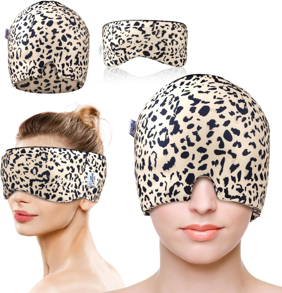 my novel things Migraine Relief Cap, Ice Headache Relief Mask Cold Cap Set