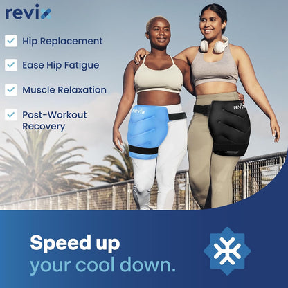 REVIX Extra Large Hip Ice Pack Wrap After Surgery, Cold Packs for Hip