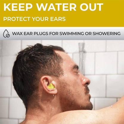 Peace&Quiet PQ Silicone Ear Plugs for Sleeping - 15 Wax Earplugs for Sleep and Swimming Ear Plugs, Soft Ear Covers for Sleeping and Water, Noise Cancelling