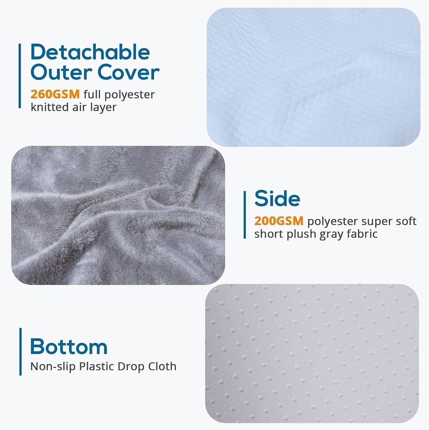 Sasttie Wedge Pillow 24x24x12 inch, Memory Foam Bed Wedge, Cool Grey | Triangle Pillow for Sleeping, Acid Reflux, Back Pain, Post-Surgery, and Snoring, Designed with Removable Washable Cover