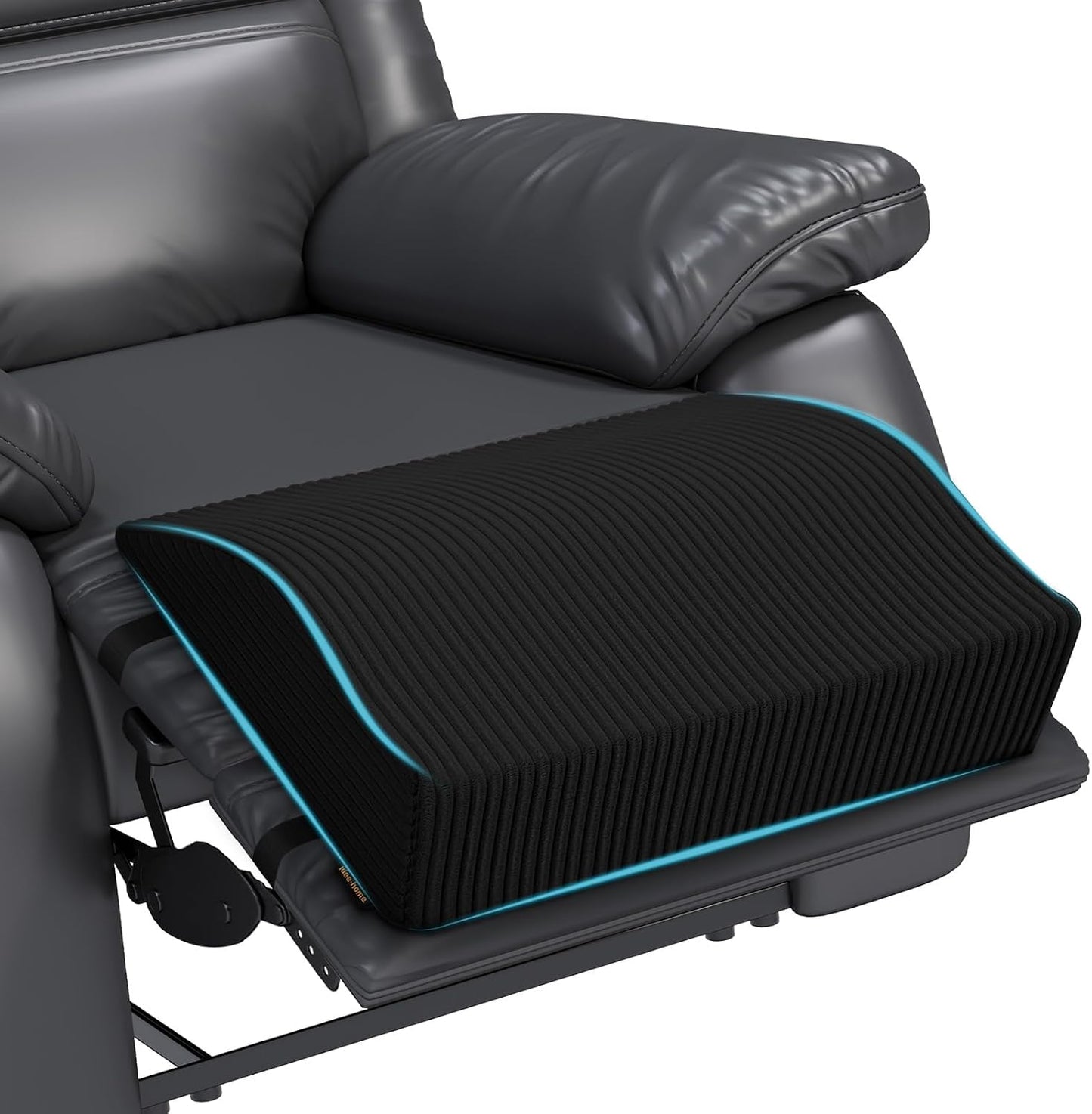 idee-home Recliner Leg Rest Cushion, Recliner Footrest Extender Pillow | Multi Purpose Ergonomic Foot Pillow Back & Lumbar Support Cushion with Removable Corduroy Cover for Bed Sofa Couch, Green