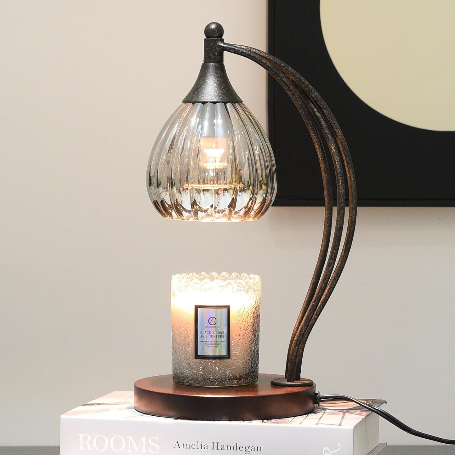 Candle Warmer Lamp with Timer and Dimmer - Electric Melter for Scented Jar Candles - Housewarming, New Home Decor