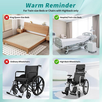 Neck Stabilizer Head Positioning Pillow for Bedridden Patients and Elderly – Adjustable Pillow for High-back Wheelchair and Hospital Bed, Support Medical Head Positioner (Upgraded with Neck Support)