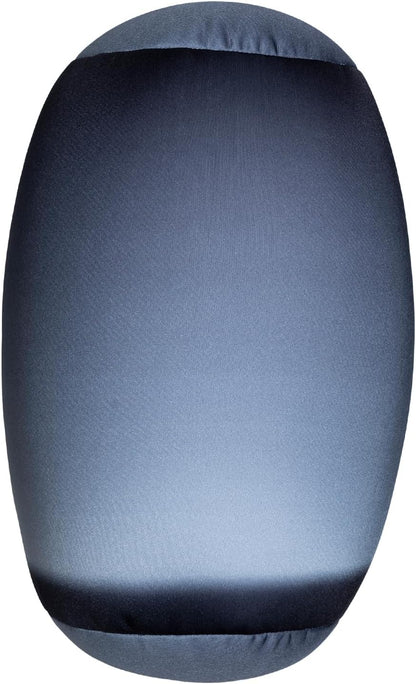 Squishy Microbead Neck Pillow, 7Inch x 12Inch Soft Travel Body Bed Pillow Bean Pillow for Kids Adult Chair Sleeping Car Seat, Fun Dormroom (Sky Blue)