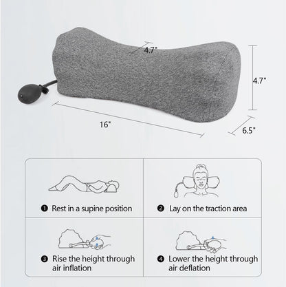 RESTCLOUD Neck Pillows for Pain Relief Sleeping, Neck Roll Pillow Neck Cervical Pillows for Stiff Neck Pain Relief Bed Pillow Height and Firm Adjustable