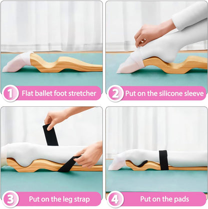 Ballet Foot Stretcher, Portable Dance Stretching Equipment for Dancer, Yoga | small bag for easy carry, foot stretcher ballet