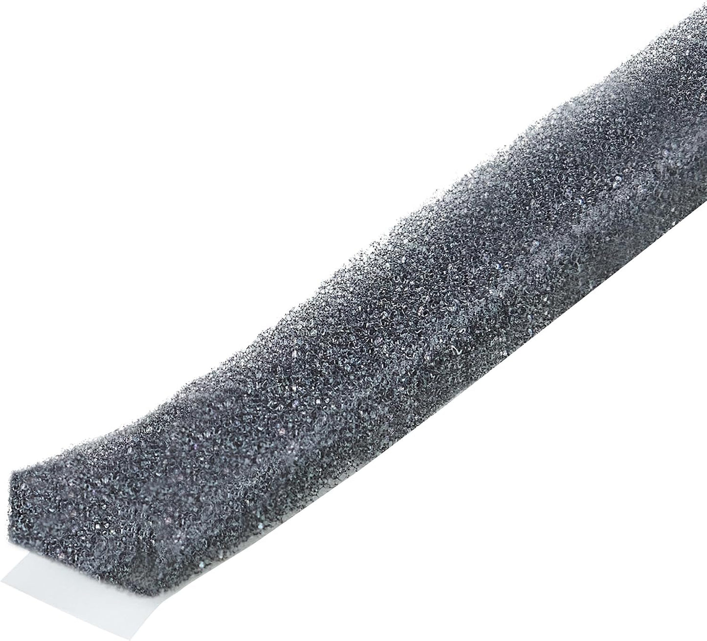 MD Building Foam Window Seal for Ex-Large Gaps, Gray, 17ft | Open-Cell Polyurethane Foam, Self-Adhesive Backing, Cut-to-Length Scissors, Seals Drafts Moisture Dust Insects