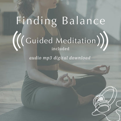 FINDING BALANCE Mental Health Journal – 6-Month Daily Journal with Prompts for Mindfulness, Self-Care & Healing – Anxiety & Depression Management – Hardcover
