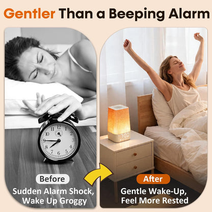 Sunrise Alarm Clock with Sound Machine, Gentle Wake Up Light for Bedroom