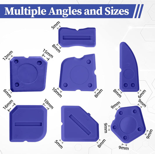 22pcs Caulking Tool Kit-Caulk Finishing Tool, Caulk Remover Tool and Caulk Nozzle Tip for Gap Bathroom Kitchen Toilet Caulking Gap Filling, Suitable for Professionals and DIYer