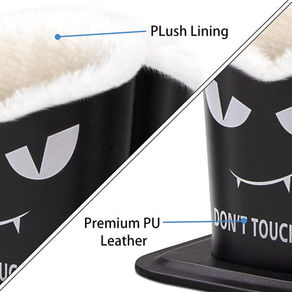 bvya Double Eyeglasses Holder Plush Lined Stand Glasses Protective Holder