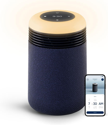 BLUEAIR Air Purifiers with Sunrise Alarm Clock for Home Bedroom Dorm, Beige