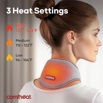 Cordless Neck Heating Pad with Vibration Massager FSA Eligible HSA